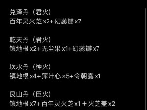轩辕剑龙舞云山，炼妖配方与资源管理精妙指南